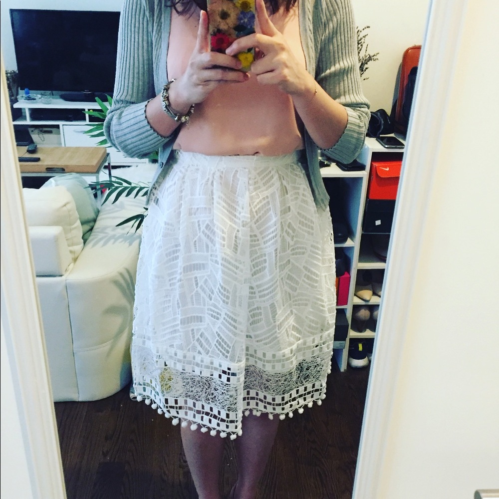 French connection white skirt